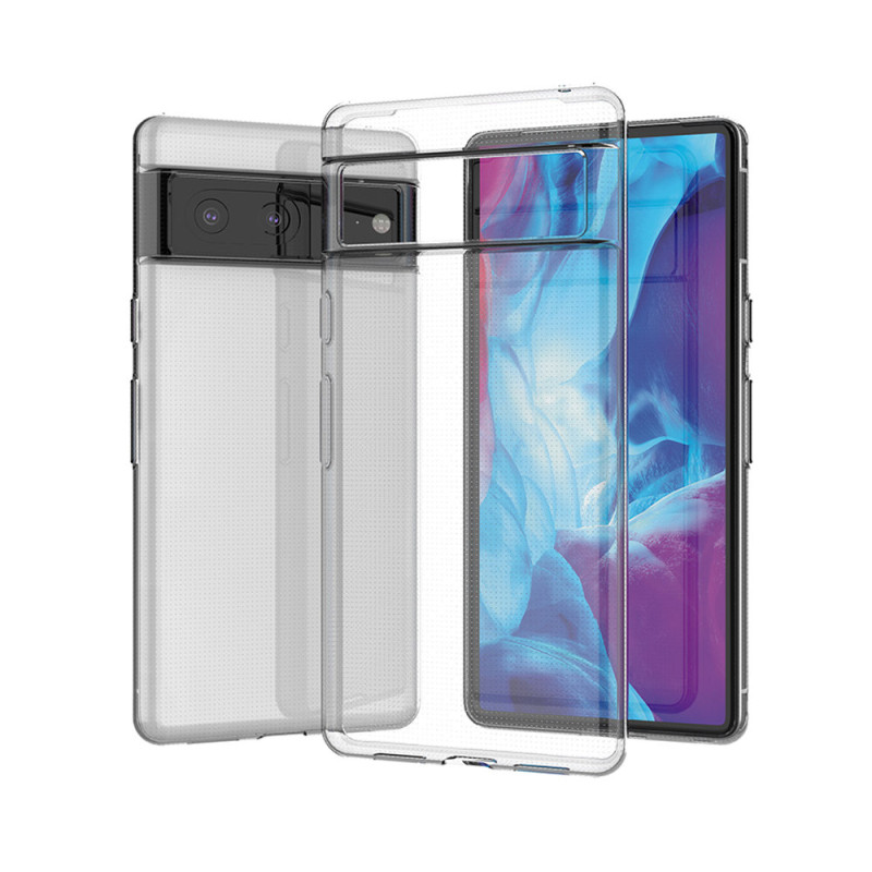Itin skaidrus 0,5 mm dėklas, skirtas „Google Pixel 7a Slim Cover“, skaidrus