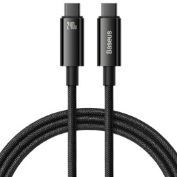 USB C - USB C laidas 480Mb/ s 240W 3m Baseus Tungsten Gold CAWJ040101 - Juodas
