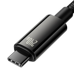 USB C - USB C laidas 480Mb/ s 240W 3m Baseus Tungsten Gold CAWJ040101 - Juodas
