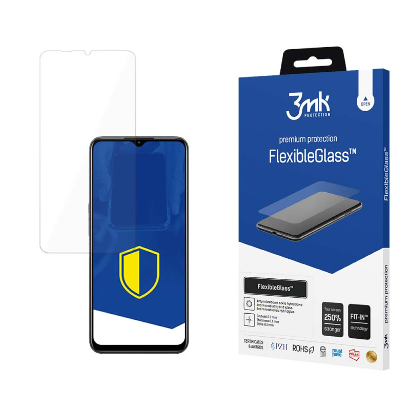 Hibridinis stiklas 3mk FlexibleGlass™ „Oppo A78 5G“ telefone