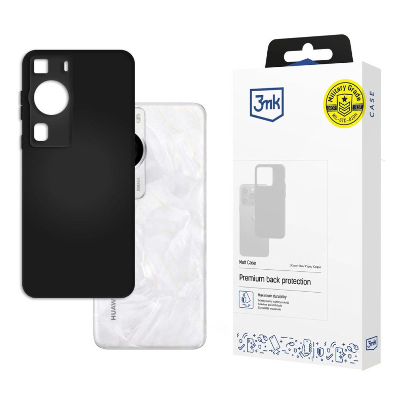 3mk matinis dėklas, skirtas Huawei P60 - juodas
