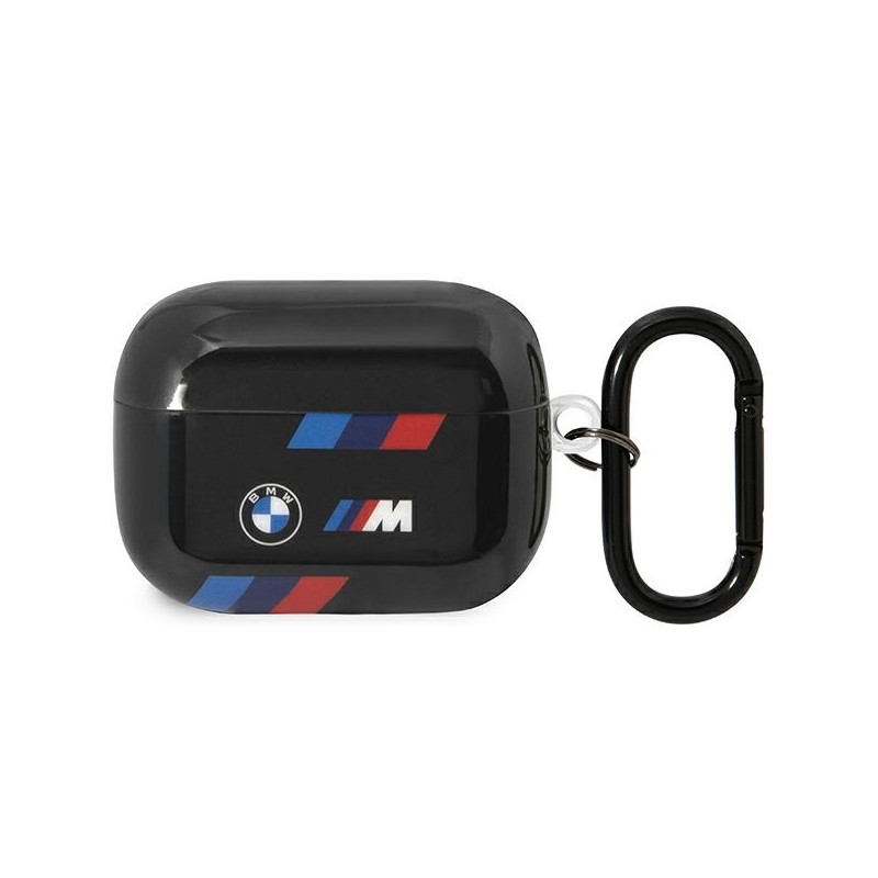 BMW trijų spalvų juostelių dėklas, skirtas „AirPods Pro“ (2 kartos) – juodas