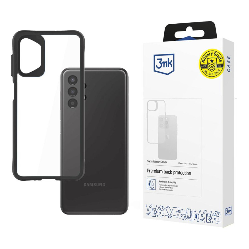 3mk Satin Armor dėklas+, skirtas Samsung Galaxy A13 4G / 5G / A04 / A04s - skaidrus