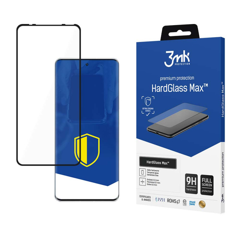 Grūdintas stiklas 3mk HardGlass Max™, skirtas Xiaomi 12 Lite