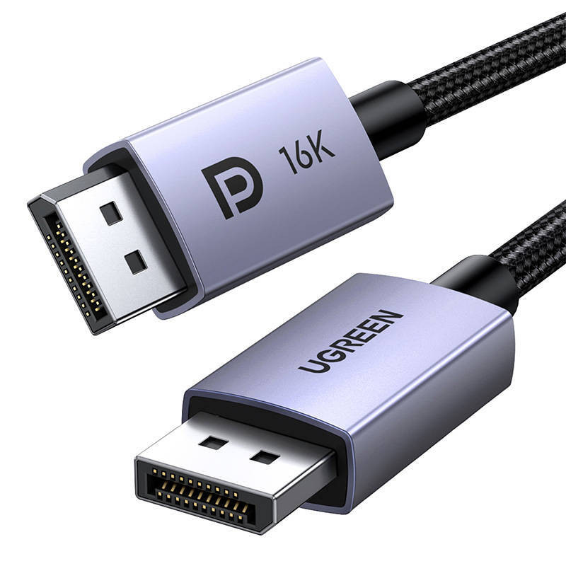 Ugreen DP118 DisplayPort 2.1 kabelis 2 m - pilkas