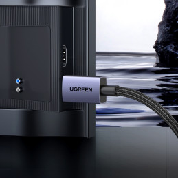 Ugreen DP118 DisplayPort 2.1 kabelis 2 m - pilkas