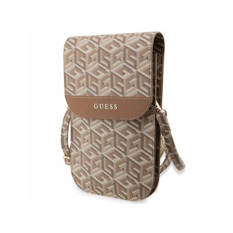 „Guess GCube“ dryžuotas krepšys – rudas