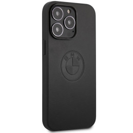 BMW odinis reljefinis dėklas, skirtas iPhone 13 Pro / iPhone 13 – juodas