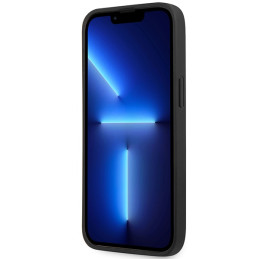 BMW odinis reljefinis dėklas, skirtas iPhone 13 Pro / iPhone 13 – juodas