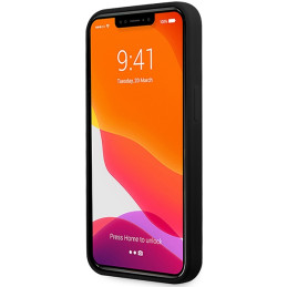 BMW silikoninis „Signature“ logotipo dėklas, skirtas „iPhone 13 Pro“ / „iPhone 13“ – juodas