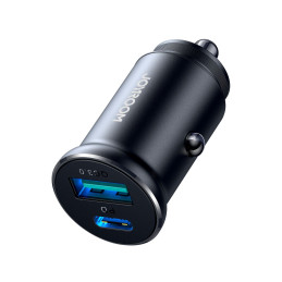 „Joyroom JR-CCN05“ 30 W USB-A USB-C mini automobilinis įkroviklis – juodas