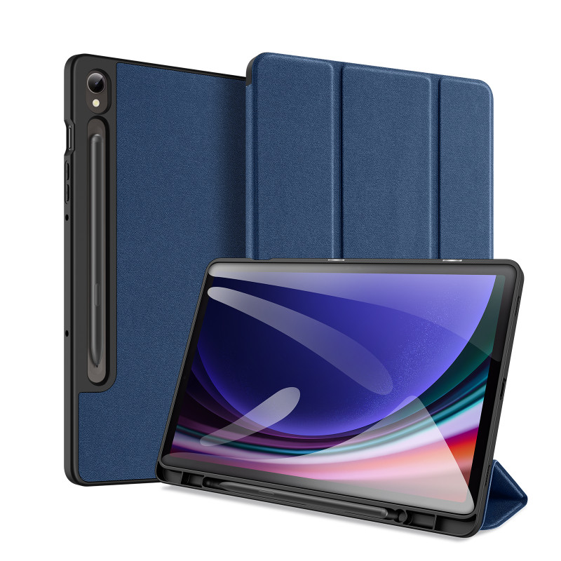 „Dux Ducis Domo“ „Samsung Galaxy Tab S9 FE“ dėklas su stovu – mėlynas