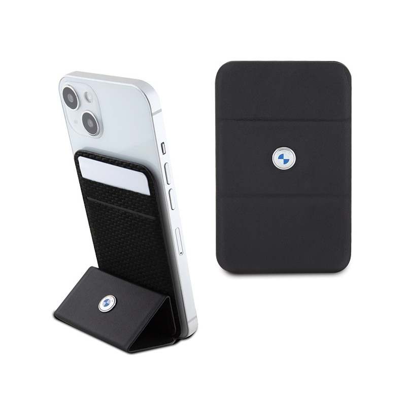 BMW MagSafe Signature Collection magnetinė piniginė – juoda