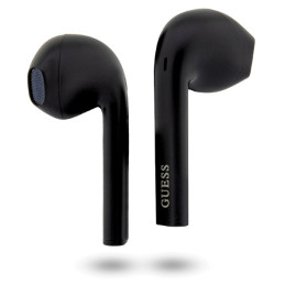 „Bluetooth“ ausinės „Guess Classic EST Logo TWS“ + įkrovimo stotelė – juodos