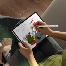 „Baseus Smooth Writing 2“ aktyvaus antgalio rašiklis iPad + USB-A – „Lightning“ laidas ir keičiamas antgalis – baltas