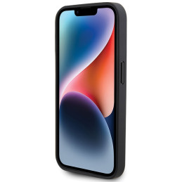 BMW odinis anglies pluošto dėklas, skirtas „iPhone 15 Pro“ – juodas