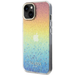 „Guess IML Faceted Mirror Disco Iridescent“ dėklas, skirtas iPhone 15 – įvairiaspalvis