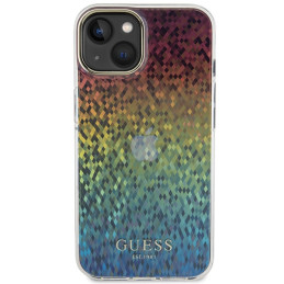 „Guess IML Faceted Mirror Disco Iridescent“ dėklas, skirtas iPhone 15 – įvairiaspalvis