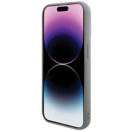 „Guess“ metalinis dėklas „Sequin Script iPhone 15 Pro Max“ – sidabrinis