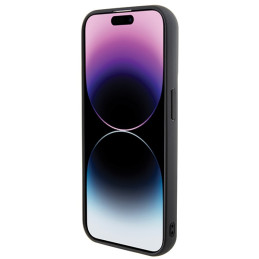 „Karl Lagerfeld“ 3D guminis dėklas su kelių logotipų rinkiniu „iPhone 15 Pro“ – juodas