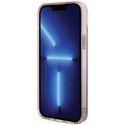 Karl Lagerfeld IML Choupette MagSafe iPhone 15 Plus dėklas – rožinis