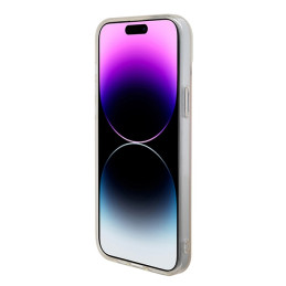 „Guess IML Iridescent MagSafe“ dėklas, skirtas „iPhone 15 Plus“ – rožinis