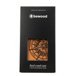 „Bewood Traveler Merbau“ medinis dėklas, skirtas „iPhone 15 Plus“ – šviesiai rudas