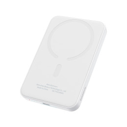 „Baseus Mini Power Bank“ 5000mAh 20W + USB-C laidas (20V/ 3A) – baltas