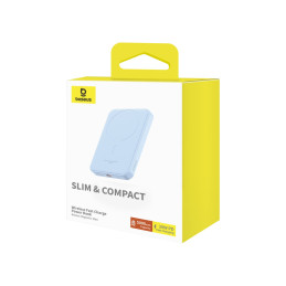 „Baseus Mini Power Bank“ 5000mAh 20W + USB-C laidas (20V/ 3A) – mėlyna