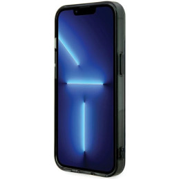 BMW sidabrinis žiedas „MagSafe iPhone 15“ dėklas – skaidrus