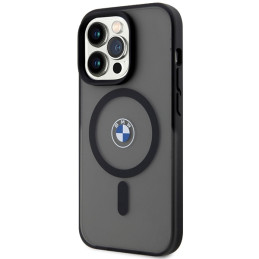BMW IML Signature MagSafe dėklas, skirtas iPhone 15 Pro – juodas