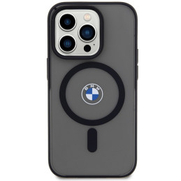 BMW IML Signature MagSafe dėklas, skirtas iPhone 15 Pro – juodas