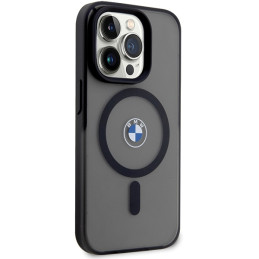 BMW IML Signature MagSafe dėklas, skirtas iPhone 15 Pro – juodas