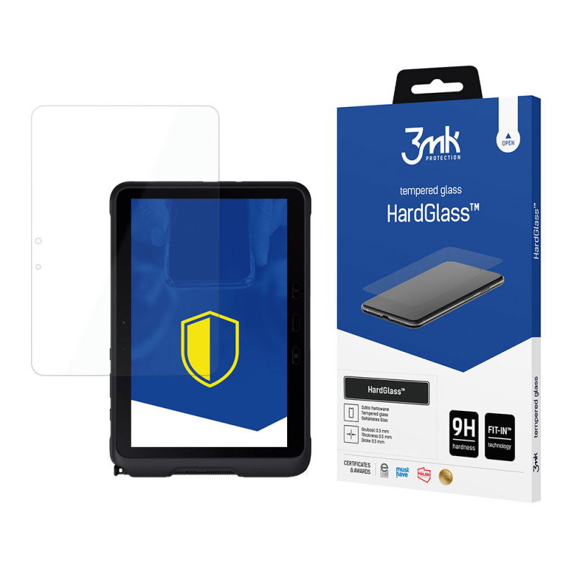 9H 3mk HardGlass™ stiklas, skirtas „Samsung Galaxy Tab Active 4 Pro“
