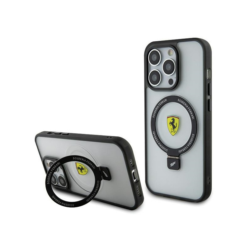 „Ferrari Ring Stand 2023 Collection“ „MagSafe“ dėklas, skirtas „iPhone 15 Pro Max“ – skaidrus