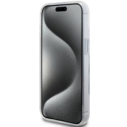 „Karl Lagerfeld“ „Ring Stand Choupette Head MagSafe“ dėklas, skirtas „iPhone 15“ – baltas