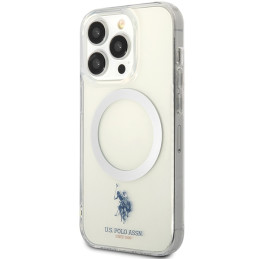 JAV polo asociacija. „MagSafe“ kolekcijos dėklas, skirtas „iPhone 15 Pro“ – skaidrus