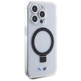 BMW „Ring Stand M Collection“ „MagSafe“ dėklas, skirtas „iPhone 15 Pro“ – skaidrus
