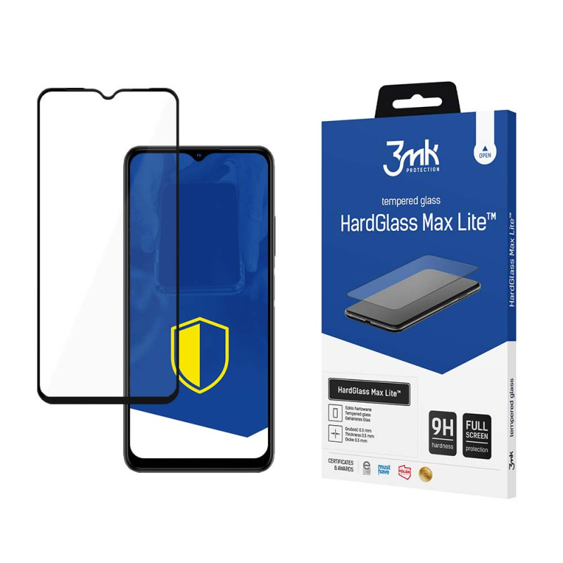 9H 3mk HardGlass Max Lite™ stiklas, skirtas Oppo A38