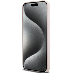 „Karl Lagerfeld“ silikoninis „Karl Script“ dėklas, skirtas „iPhone 15 Pro Max“ – rožinis