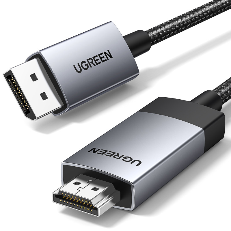 Ugreen DP119 15774 DisplayPort / HDMI 4K 60Hz kabelis 2m - pilkas