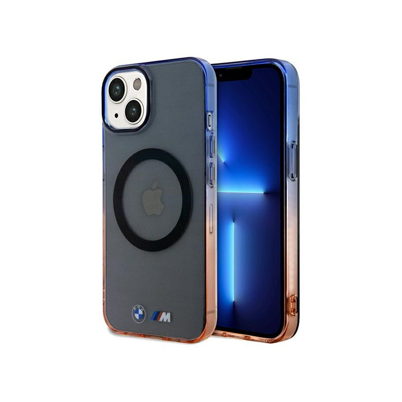 BMW „Gradient“ buferinis „MagSafe“ dėklas, skirtas „iPhone 15 Plus“ / „14 Plus“ – pilkas