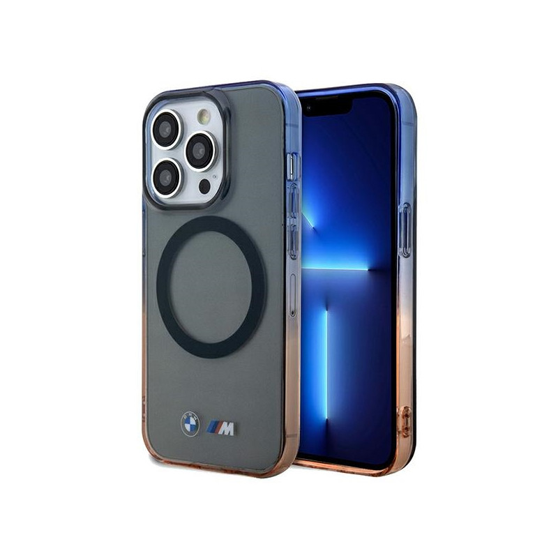 BMW „Gradient“ buferinis „MagSafe“ dėklas, skirtas „iPhone 15 Pro Max“ – pilkas