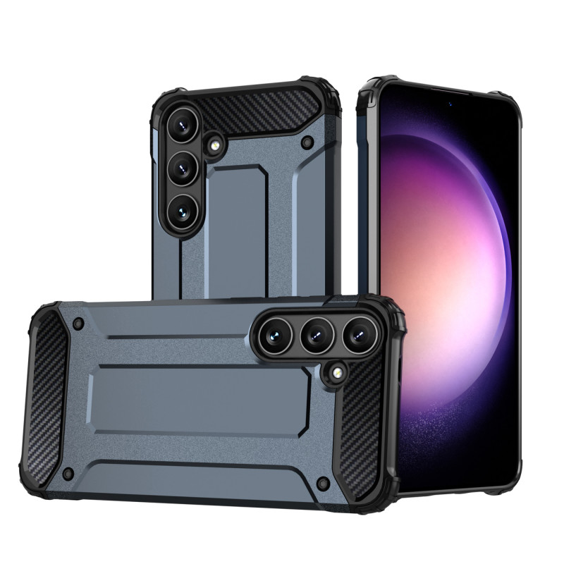 Hibridinis šarvuotas dėklas, skirtas „Samsung Galaxy A05s“ – mėlynas