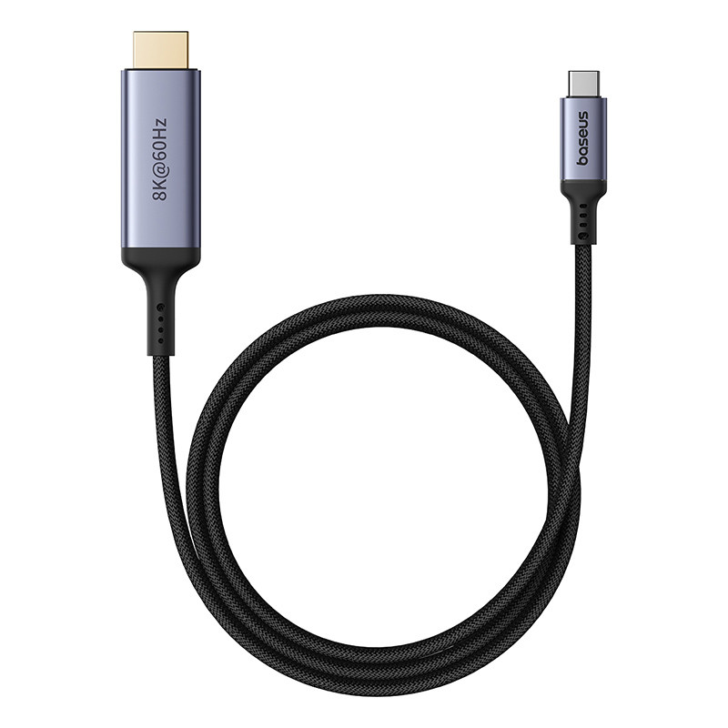 Baseus BS-OH064 8K 60Hz USB-C - HDMI kabelis 1,5 m - juodas