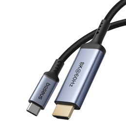Baseus BS-OH064 8K 60Hz USB-C - HDMI kabelis 1,5 m - juodas