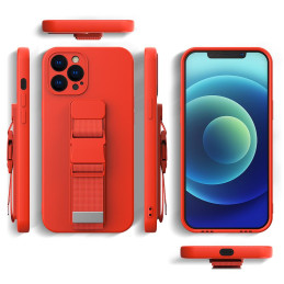 Virvių dėklas gelio dėklas su grandinėle rankinės dirželiu Xiaomi Redmi 10X 4G / Xiaomi Redmi Note 9 tamsiai žalia