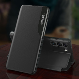Eko odos dėklas „Samsung S24+“ su atvartu – juodas