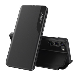 Eko odos dėklas Xiaomi POCO C65 / Redmi 13C su atvartu - juodas