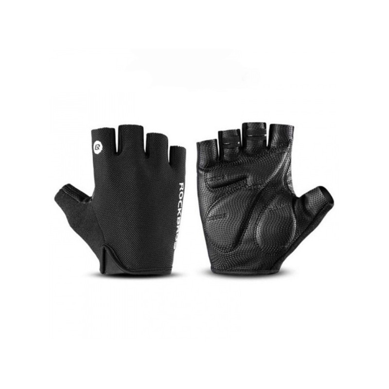 „Rockbros S106BK“ dviratininko pirštinės, XL dydžio – juodos